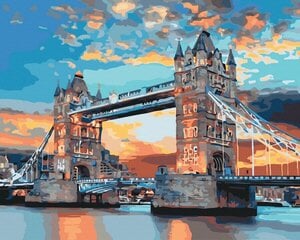 Картина по номерам 40x50 cm.  "Вечерний Лондон" цена и информация | Живопись по номерам | pigu.lt