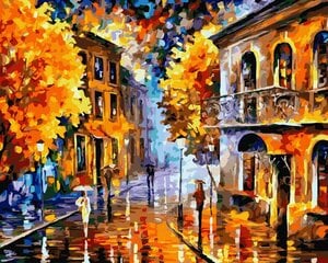 Tapyba pagal skaičius Oh Art! Gold autumn, 40x50 cm kaina ir informacija | Tapyba pagal skaičius | pigu.lt