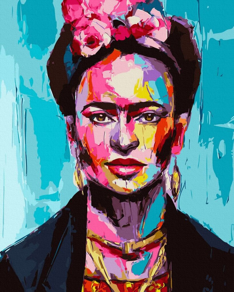 Tapyba pagal skaičius Frida, 40x50 cm. kaina ir informacija | Tapyba pagal skaičius | pigu.lt