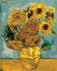 Tapyba pagal skaičius Oh Art! Sunflowers in a vase, 40x50 cm kaina ir informacija | Tapyba pagal skaičius | pigu.lt