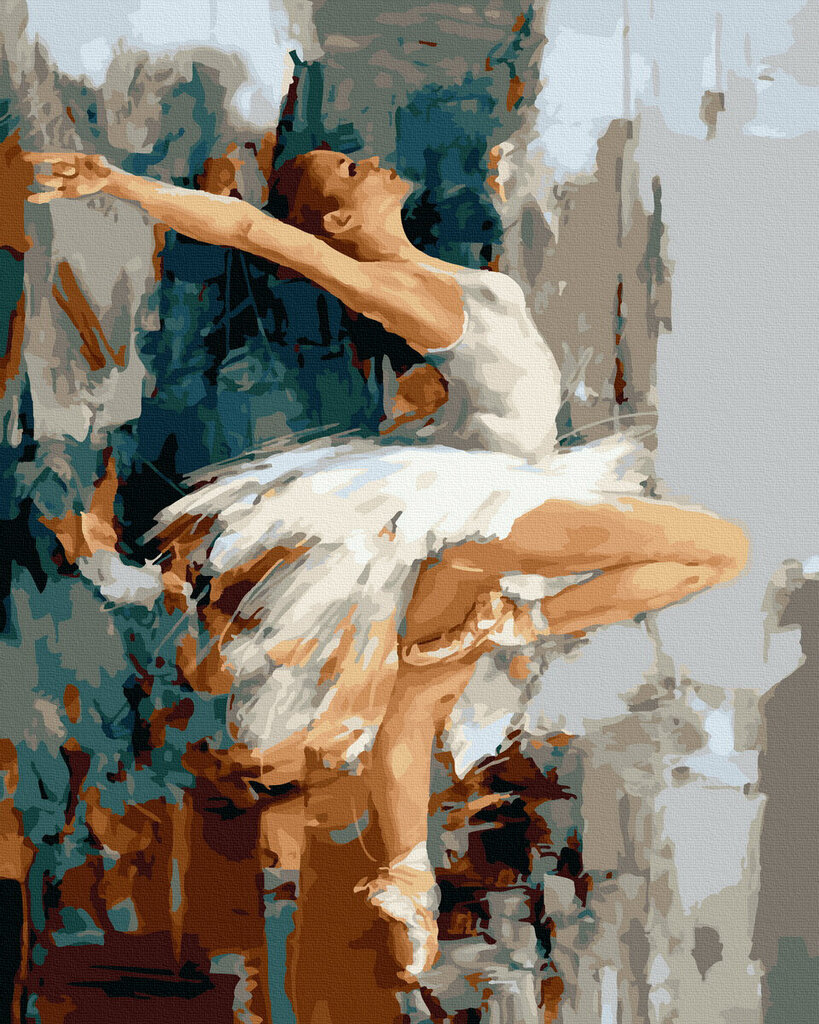 Tapyba pagal skaičius Balerina ant scenos, 40x50 cm kaina ir informacija | Tapyba pagal skaičius | pigu.lt