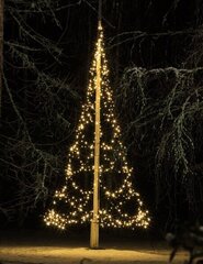Prekė su pažeidimu. Finnlumor kalėdinė girlianda, 400 LED vėliavos stiebui kaina ir informacija | Prekės su pažeidimu | pigu.lt