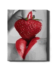 Tapyba pagal skaičius Oh Art! Juicy strawberry, 40x50 cm kaina ir informacija | Tapyba pagal skaičius | pigu.lt