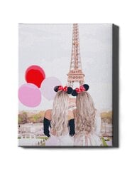 Картина по номерам 40x50 cm.  "В Париже с воздушными шарами" цена и информация | Живопись по номерам | pigu.lt