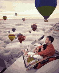 Картина по номерам 40x50 cm.  "Красочные воздушные шары" цена и информация | Набор для рисования по номерам | pigu.lt