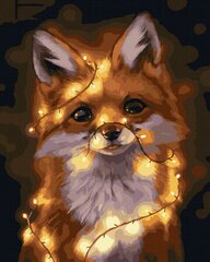 Tapyba pagal skaičius Oh Art! Fox with Lights, 40x50 cm kaina ir informacija | Tapyba pagal skaičius | pigu.lt