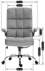 Biuro kėdė Mebel Elite, pilka, London цена и информация | Офисные кресла | pigu.lt