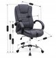 Biuro kėdė Halmar Relax 2, pilka kaina ir informacija | Biuro kėdės | pigu.lt
