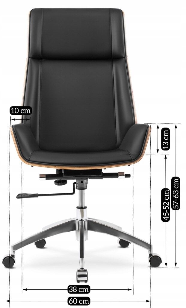 Biuro kėdė Mebel Elite, juoda цена и информация | Biuro kėdės | pigu.lt