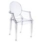 Kėdė D2 Design Royal Louis Ghost, skaidri kaina ir informacija | Virtuvės ir valgomojo kėdės | pigu.lt