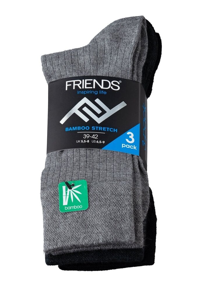 Bambukinės kojinės vyrams Friends, įvairių spalvų, 3 poros kaina ir informacija | Vyriškos kojinės | pigu.lt