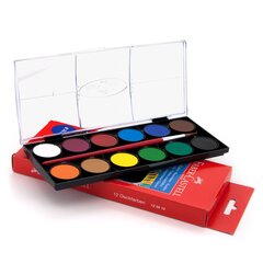 Akvareliniai dažai Faber-Castell, 12 spalvų цена и информация | Принадлежности для рисования, лепки | pigu.lt