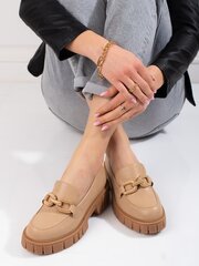 Smėlio spalvos moteriški batai su platforma (-) цена и информация | Женские сапоги | pigu.lt