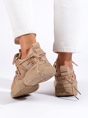 Beżowe sneakersy damskie Shelovet ze ściągaczem 80683-19 цена и информация | Спортивная обувь, кроссовки для женщин | pigu.lt