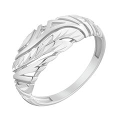 Серебряное кольцо с фианитами ALFA-KARAT, 17 mm 2012408/9-17.0 цена и информация | Кольца | pigu.lt