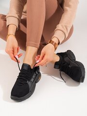 Czarne ażurowe sneakersy damskie Shelovet 81075-19 цена и информация | Спортивная обувь, кроссовки для женщин | pigu.lt