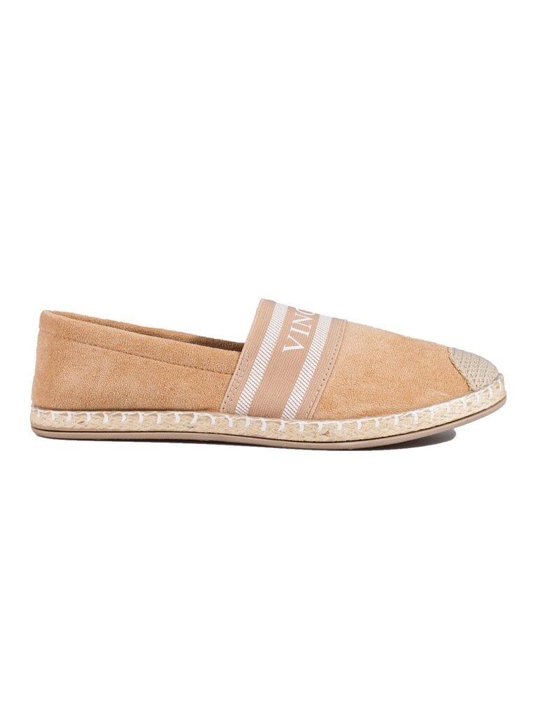 Moteriškos zomšinės espadrilės beige Vinceza (-) kaina ir informacija | Bateliai moterims  | pigu.lt