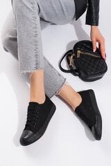 Klasyczne trampki czarne Shelovet 81273-19 цена и информация | Спортивная обувь, кроссовки для женщин | pigu.lt