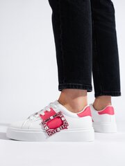 Białe damskie buty sneakersy z różową wstawką Shelovet 81431-19 цена и информация | Спортивная обувь, кроссовки для женщин | pigu.lt