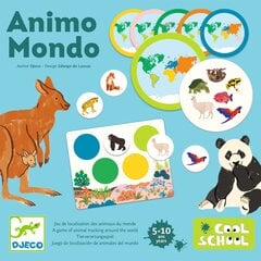 Mokomasis pasaulio gyvūnų loto žaidimas Djeco Animo Mondo, EN, RU kaina ir informacija | Stalo žaidimai, galvosūkiai | pigu.lt