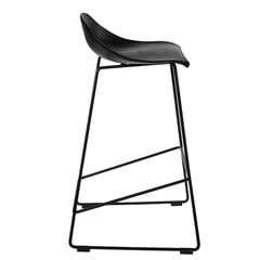 Черный высокий барный стул Molly цена и информация | Стулья для кухни и столовой | pigu.lt