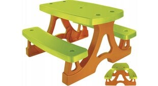 Детский стол для пикника со скамейками цена и информация | Детские столы и стулья | pigu.lt