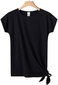 Marškinėliai moterims Glo Story Black WPO41811, juodi kaina ir informacija | Marškinėliai moterims | pigu.lt