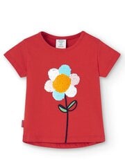 Boboli marškinėliai mergaitėms, raudoni цена и информация | Рубашки для девочек | pigu.lt