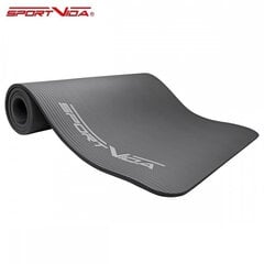 Mankštos kilimėlis SportVida NBR, 180x60x1.5cm, juodas цена и информация | Коврики для йоги, фитнеса | pigu.lt