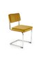 4-ių kėdžių komplektas K510, geltonas/sidabrinis kaina ir informacija | Virtuvės ir valgomojo kėdės | pigu.lt