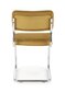 4-ių kėdžių komplektas K510, geltonas/sidabrinis kaina ir informacija | Virtuvės ir valgomojo kėdės | pigu.lt