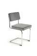 4-ių kėdžių komplektas K510, pilkas/sidabrinis