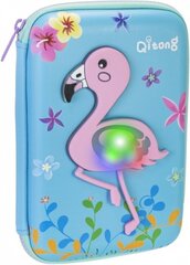 Penalas su LED lempute 3D Flamingo Qitong, mėlynas kaina ir informacija | Penalai | pigu.lt