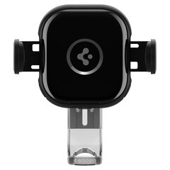 Spigen car mount with charger UTS12W Onetap Universal Vent Car Mount Wireless Charger black цена и информация | Держатели для телефонов | pigu.lt