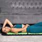 Akupresūros masažinis kilimėlis su pagalve Akumata, 110 x 43cm, juodas kaina ir informacija | Masažo reikmenys | pigu.lt