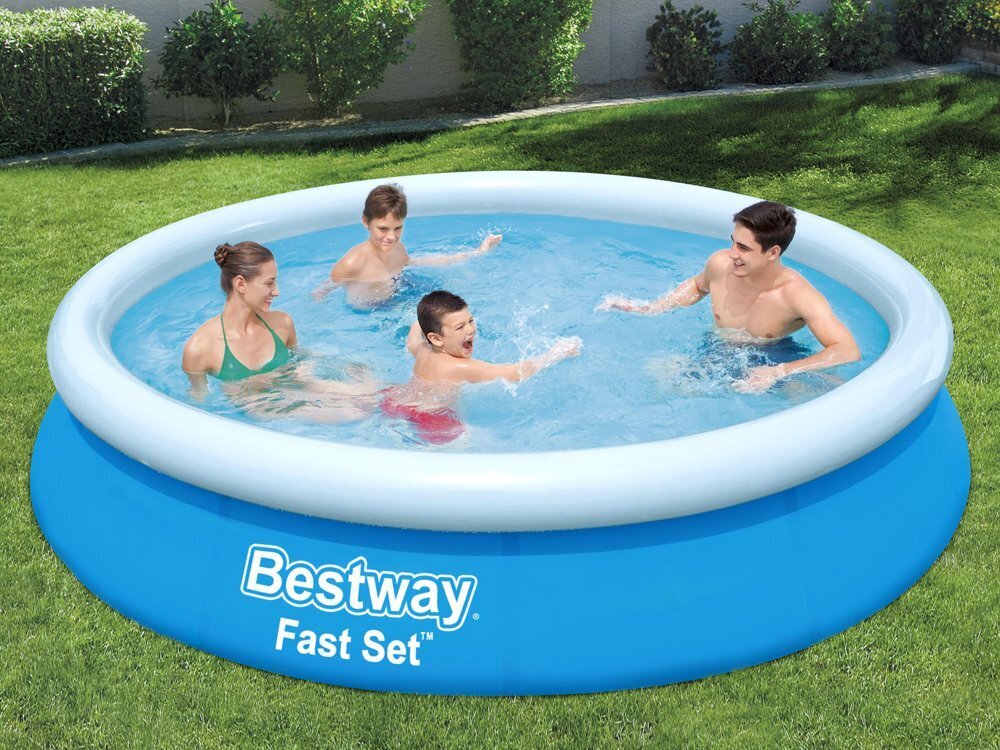 Pripučiamas baseinas vaikams Bestway Fast Set, 366 x 76 cm, su filtru цена и информация | Baseinai | pigu.lt