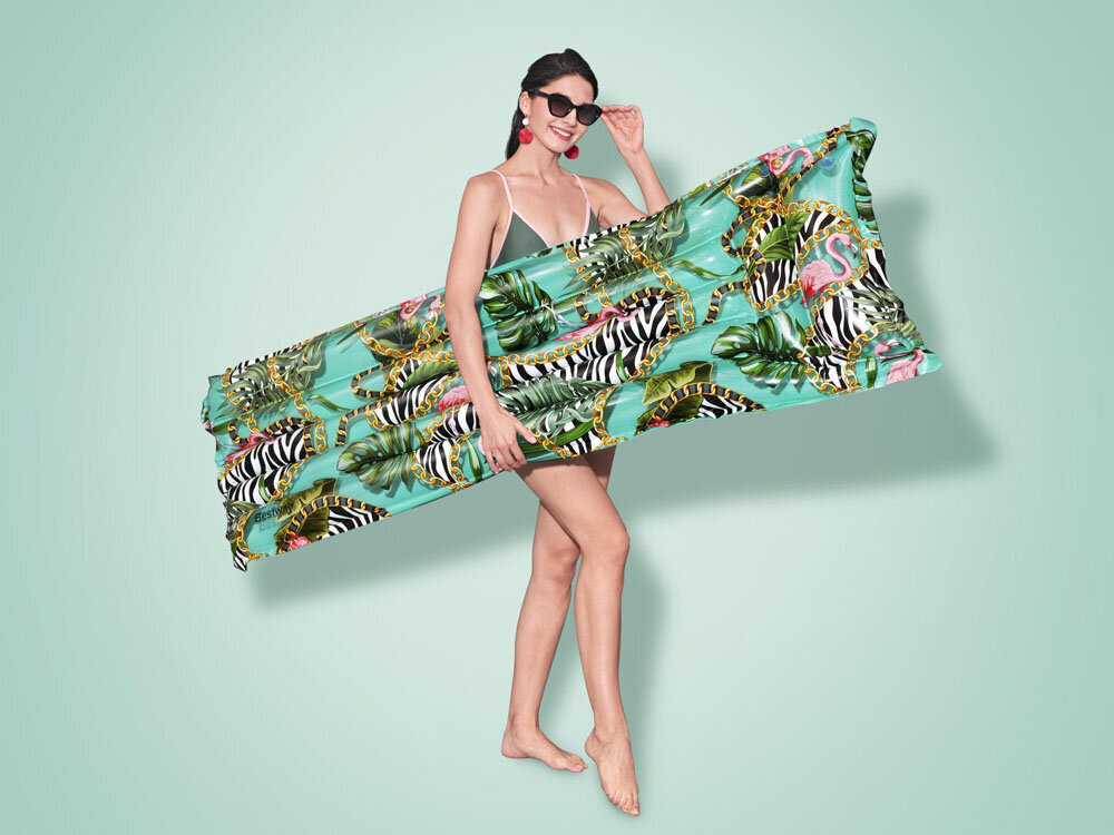 Pripučiamas čiužinys Bestway Float'n Fashion, 183 x 69 cm цена и информация | Pripučiamos ir paplūdimio prekės | pigu.lt