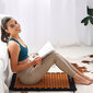 Akupresūros masažinis kilimėlis su pagalve Akumata, 73 x 43cm, juodas kaina ir informacija | Masažo reikmenys | pigu.lt