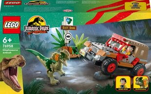 Конструктор LEGO Jurassic World: Засада дилофозавра цена и информация | Конструкторы и кубики | pigu.lt