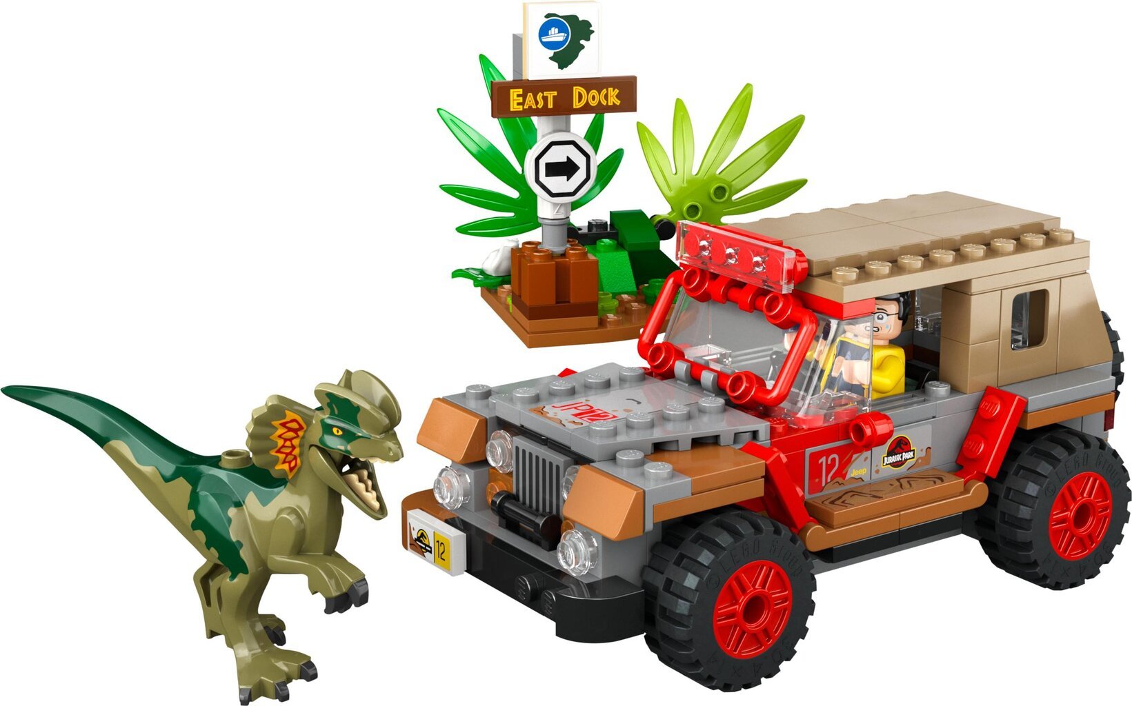 76958 LEGO® Jurassic World Dilofozauro pasala​ цена и информация | Konstruktoriai ir kaladėlės | pigu.lt