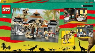 LEGO Jurassic World Центр для посетителей: атака тираннозавра и хищник 76961 цена и информация | Конструкторы и кубики | pigu.lt