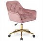 Biuro kėdė Mebel Elite, veliūrinė, rožinė kaina ir informacija | Biuro kėdės | pigu.lt