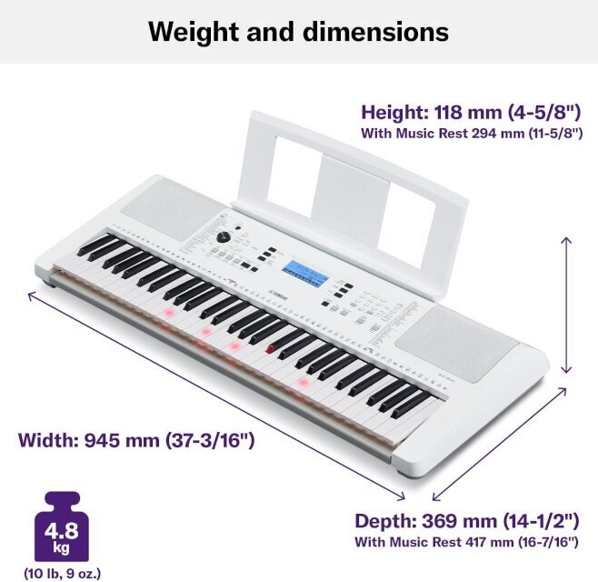 Yamaha EZ-300 kaina ir informacija | Klavišiniai muzikos instrumentai | pigu.lt