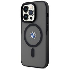 Etui BMW BMHMP14LDSLK iPhone 14 Pro 6.1" czarny|black hardcase Signature MagSafe цена и информация | Чехлы для телефонов | pigu.lt