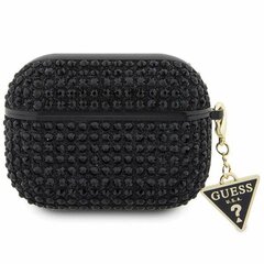 Guess GUA2HDGTPK AirPods 1|2 cover czarny|black Rhinestone Triangle Charm цена и информация | Аксессуары для наушников | pigu.lt