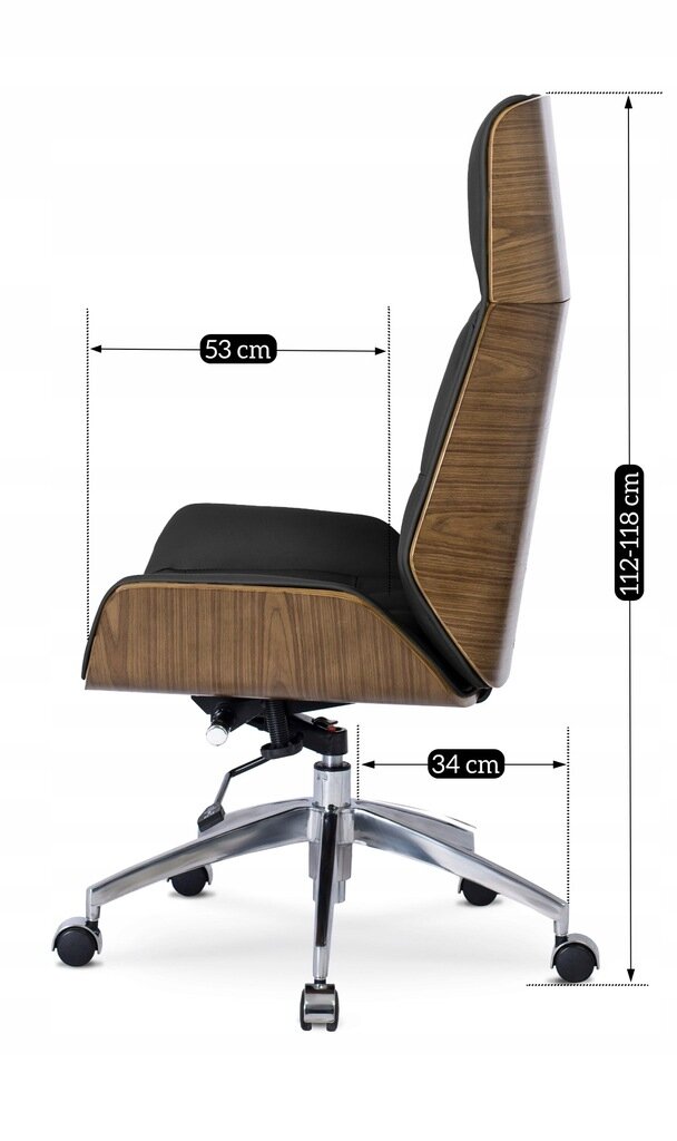 Biuro kėdė Mebel Elite, Diego, juoda kaina ir informacija | Biuro kėdės | pigu.lt