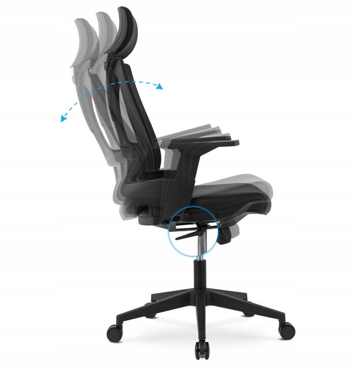 Biuro kėdė Mebel Elite, Tryn, juoda цена и информация | Biuro kėdės | pigu.lt