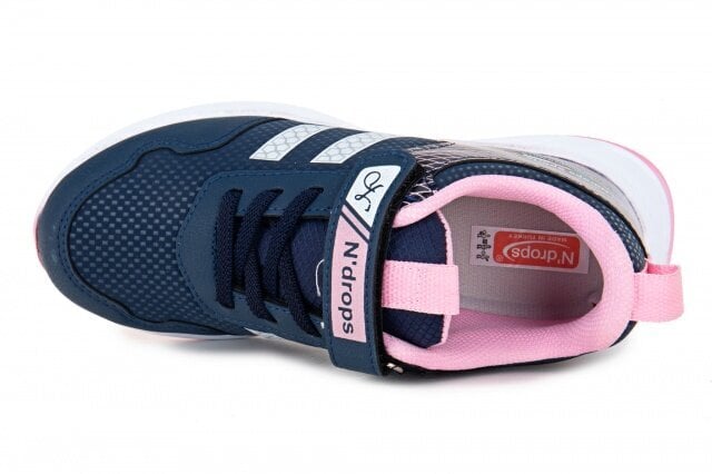 Sportiniai batai mergaitėms N Drops 340502035546, mėlyni kaina ir informacija | Sportiniai batai vaikams | pigu.lt