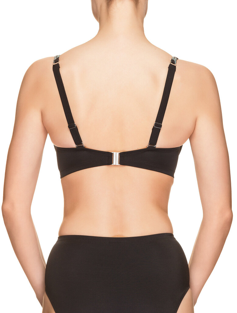 Bikinio viršutinė dalis moterims Lauma Lingerie Bora Bora, juoda kaina ir informacija | Maudymosi kostiumėliai | pigu.lt