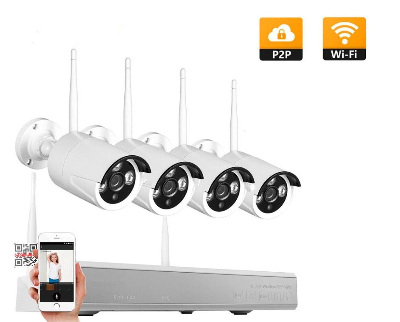 Vaizdo stebėjimo kamerų sistemos komplektas UKC 3340KIT цена и информация | Stebėjimo kameros | pigu.lt